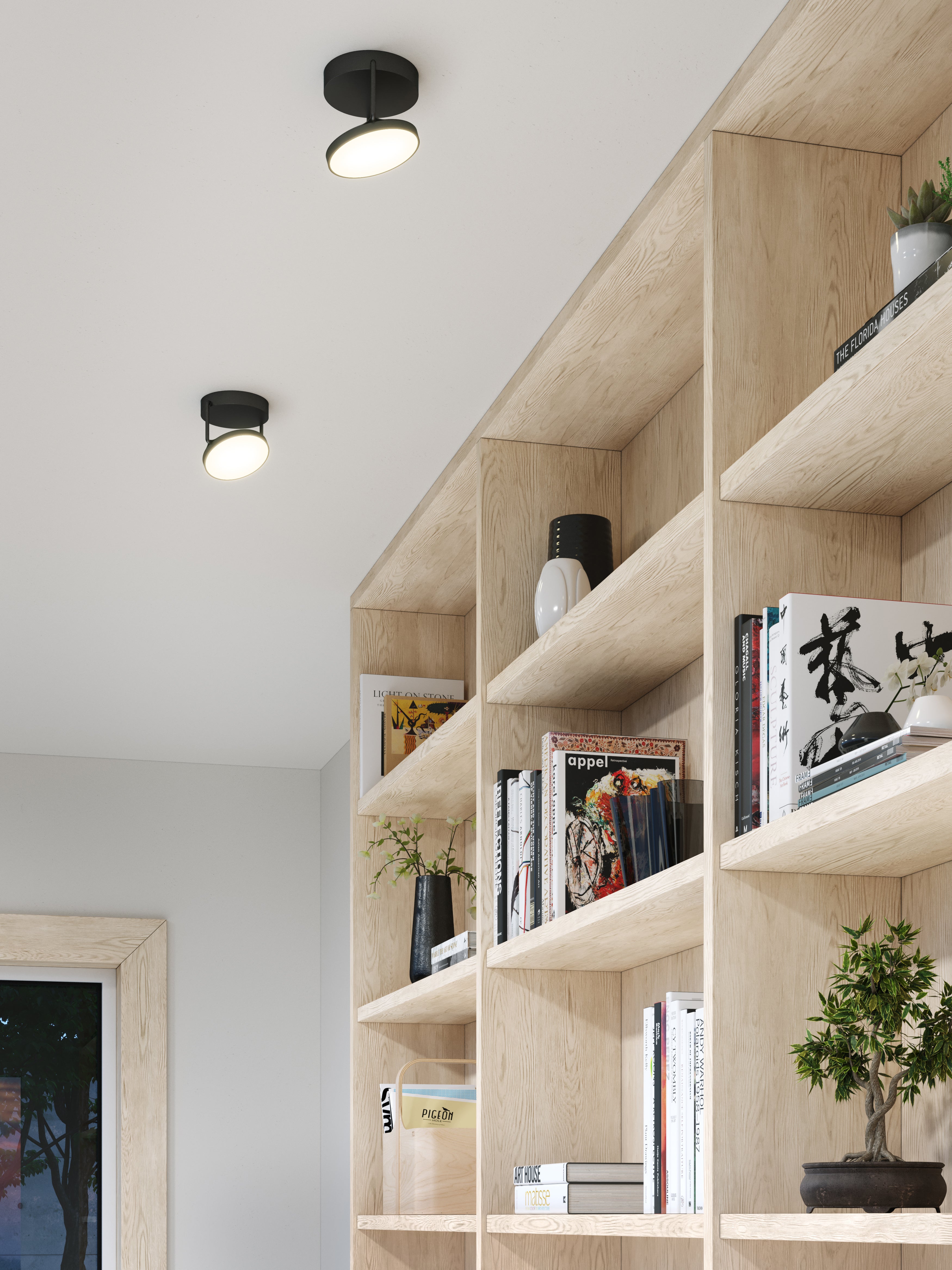 Novel 5-in Aluminum Semi-Flush Mount