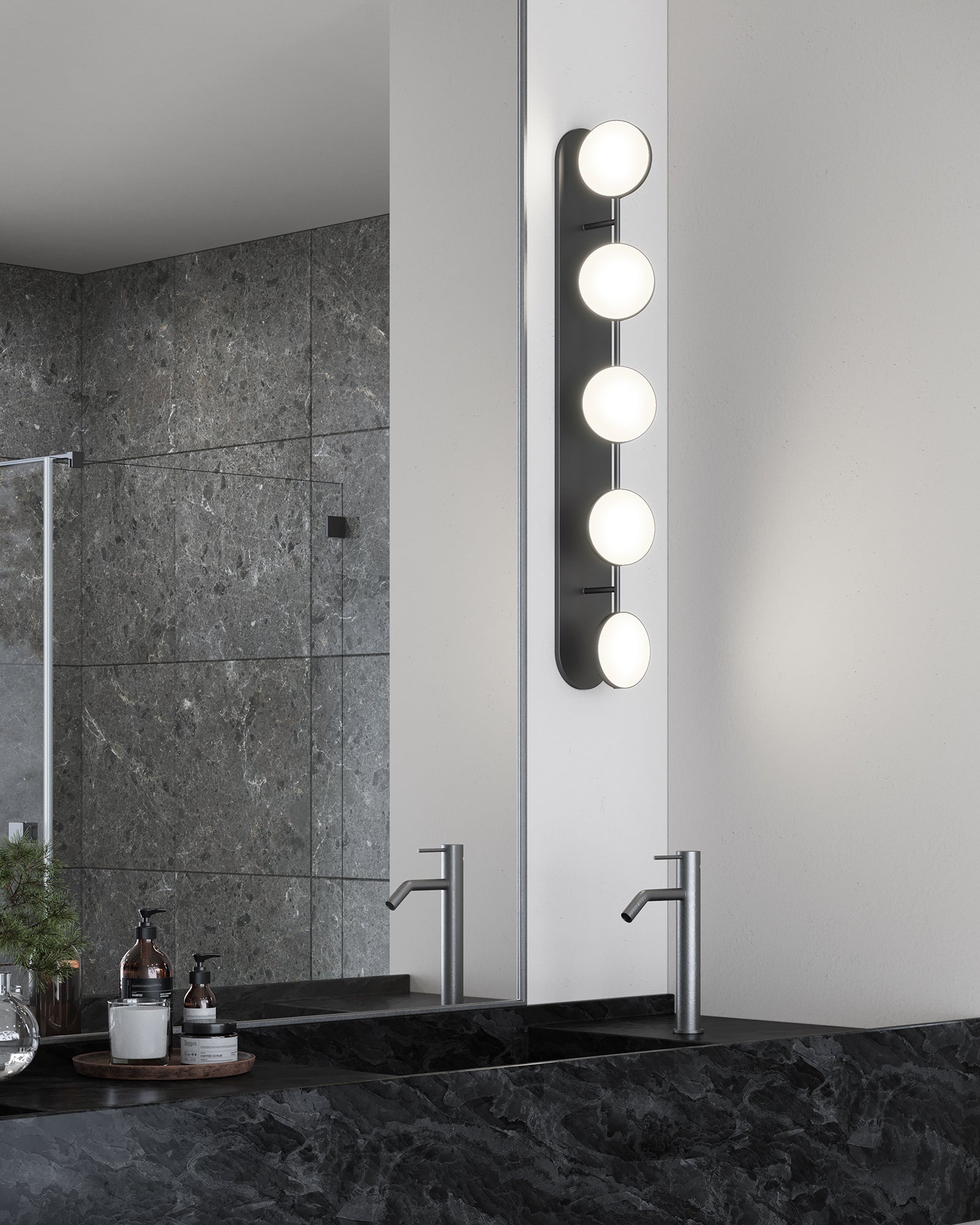 Novel 37-in Aluminum Vanity Light