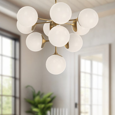 Nouveau 35-in Steel Chandelier