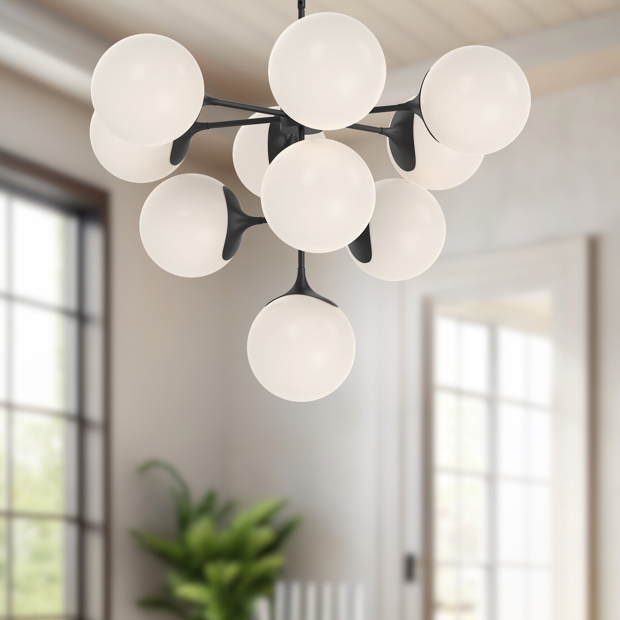 Nouveau 35-in Steel Chandelier
