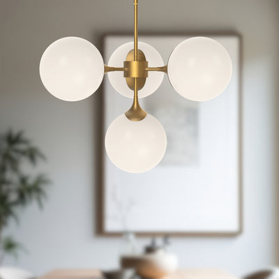 Nouveau 26-in Steel Chandelier