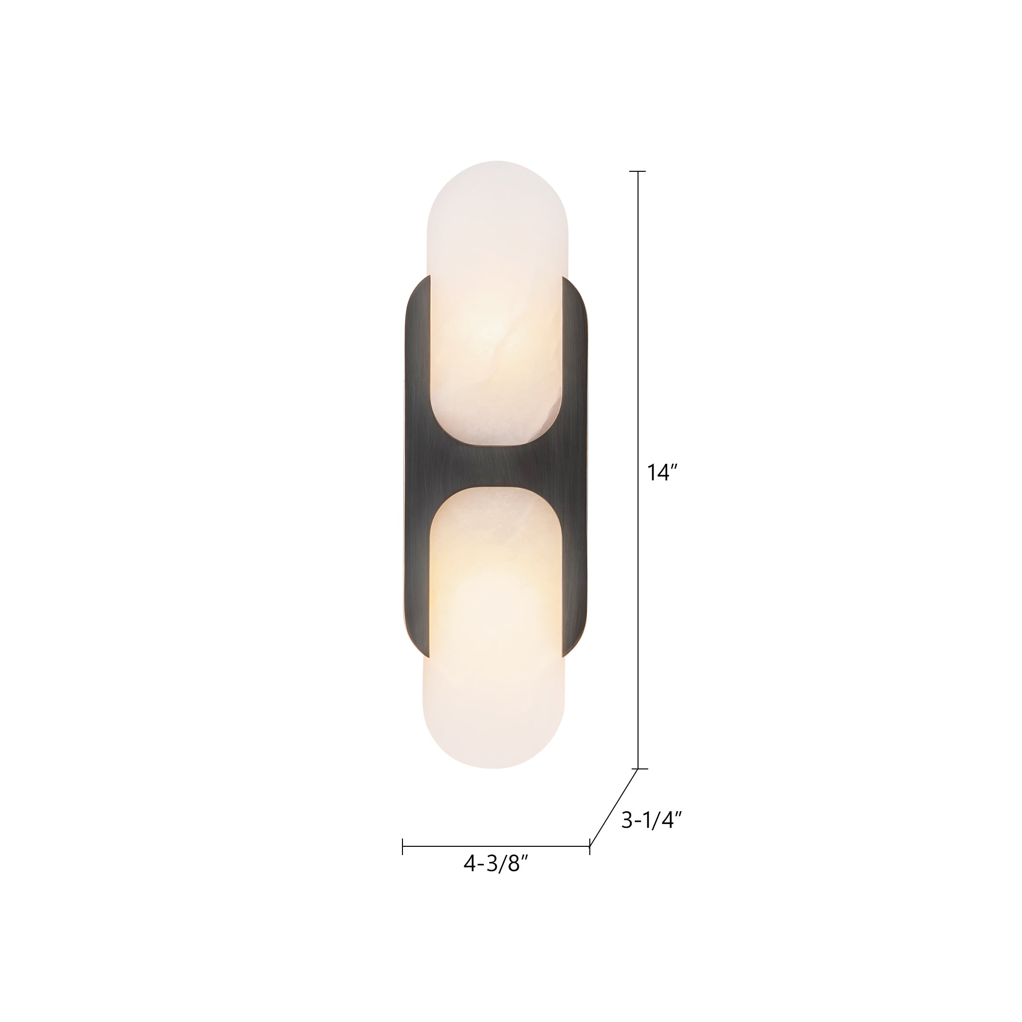 Odin 14-in Steel Vanity Light