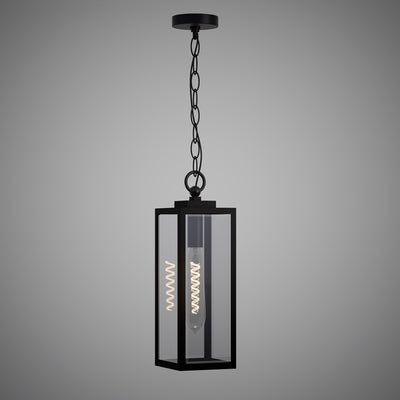 Terra 1-Light 17-in Black powder Coated Pendant Dimmable 60W