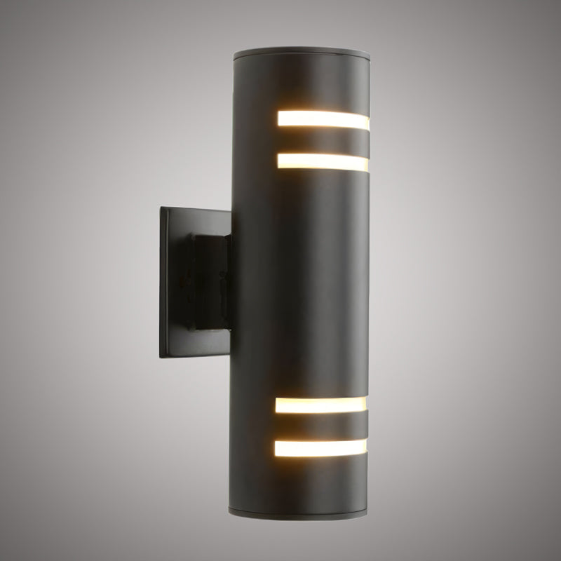 2 Lights 13-in Exterior wall light Matte Black  Dimmable 120W