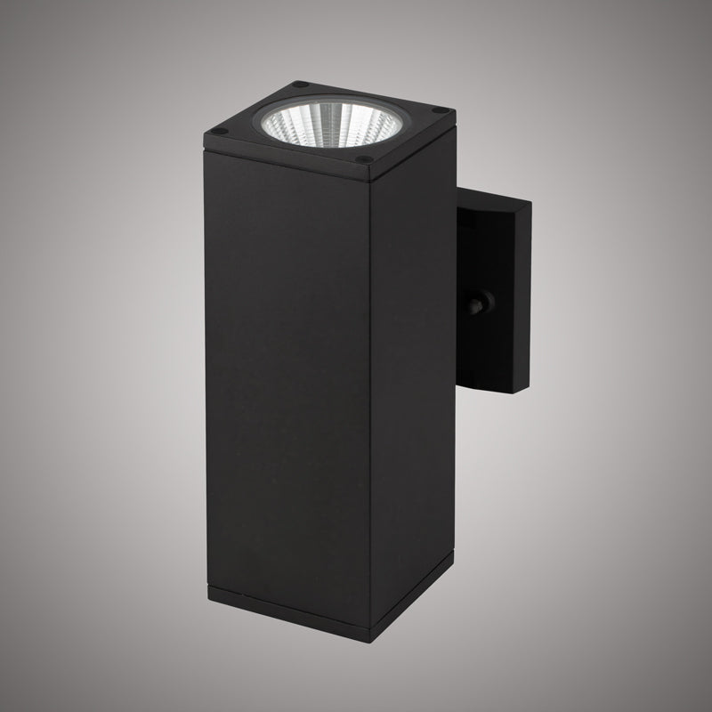 Led exterior wall light  Black  Dimmable 18W