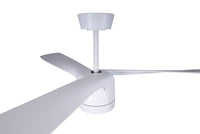 56 Inch 1 Light LED Indoor Outdoor White Fan with Remote