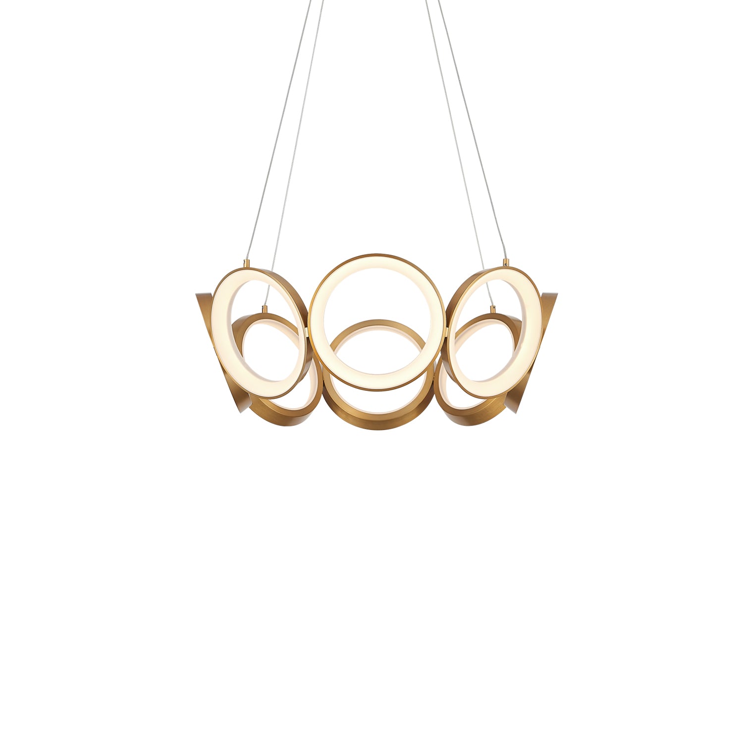 Oros 24-in Aluminum Chandelier