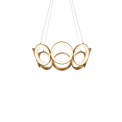 Oros 24-in Aluminum Chandelier