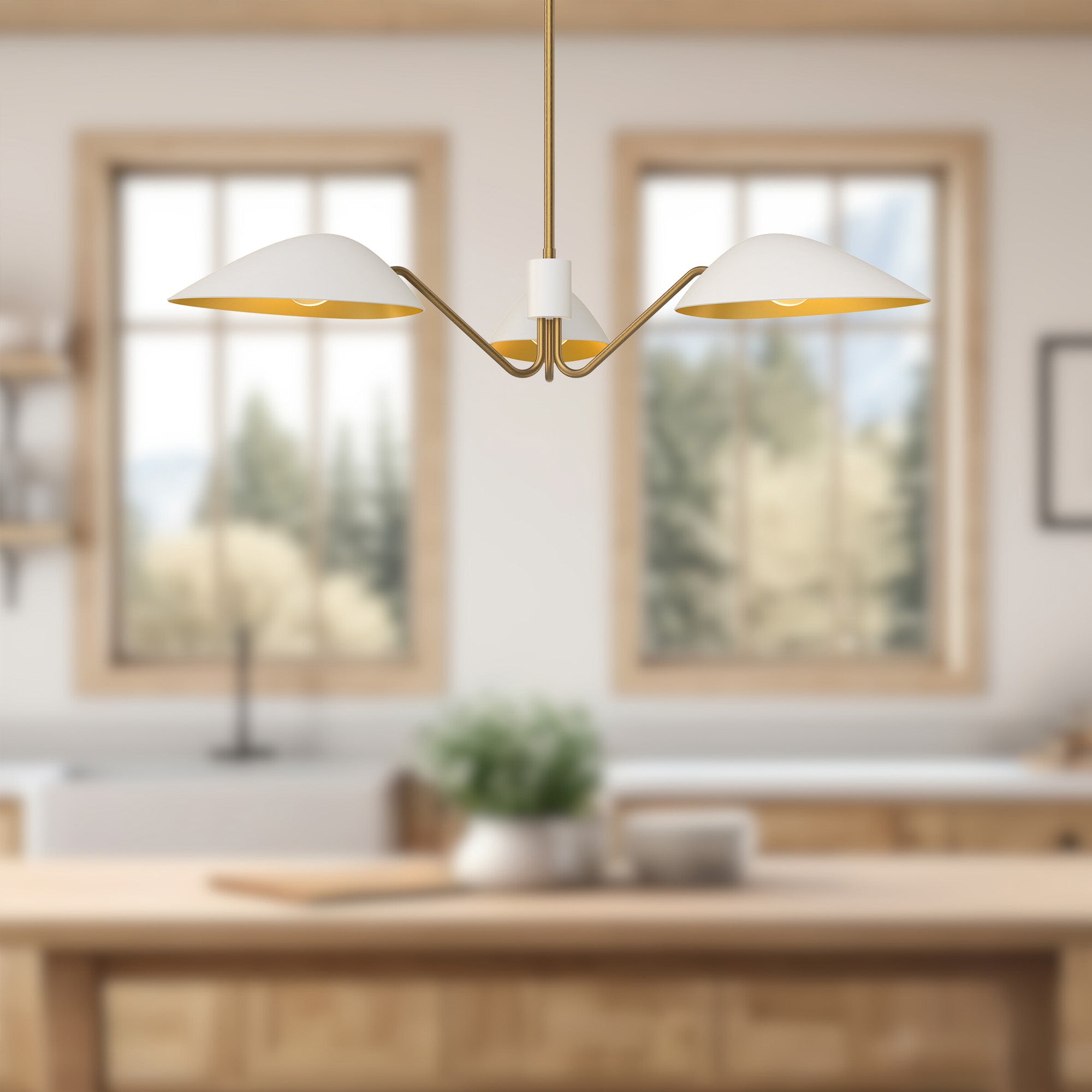 Oscar 36-in Steel Pendant