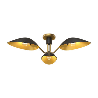 Oscar 32-in Steel Semi-Flush Mount
