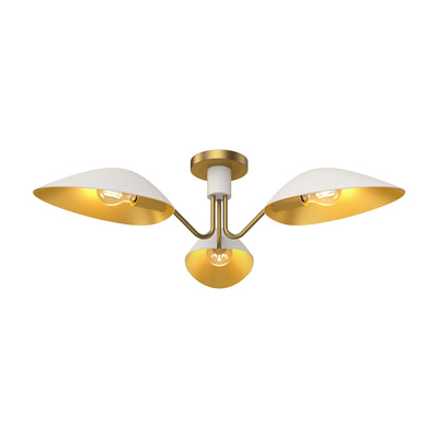 Oscar 32-in Steel Semi-Flush Mount