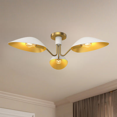 Oscar 32-in Steel Semi-Flush Mount