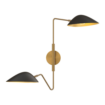 Oscar 6-in 2 Lights Steel Vanity Light