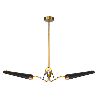 Osorio 46-in 3 Lights Steel Chandelier