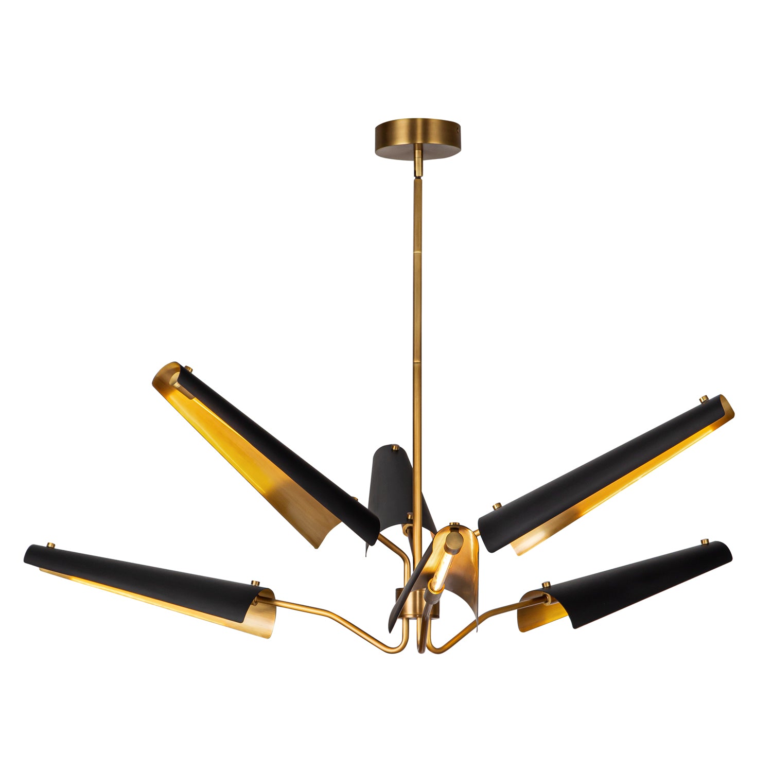 Osorio 46-in 6 lights Steel Chandelier