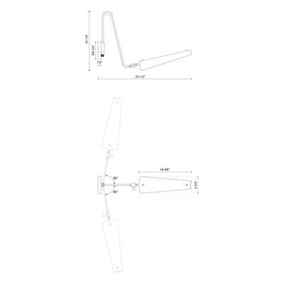 Osorio 4-in Steel Vanity Light