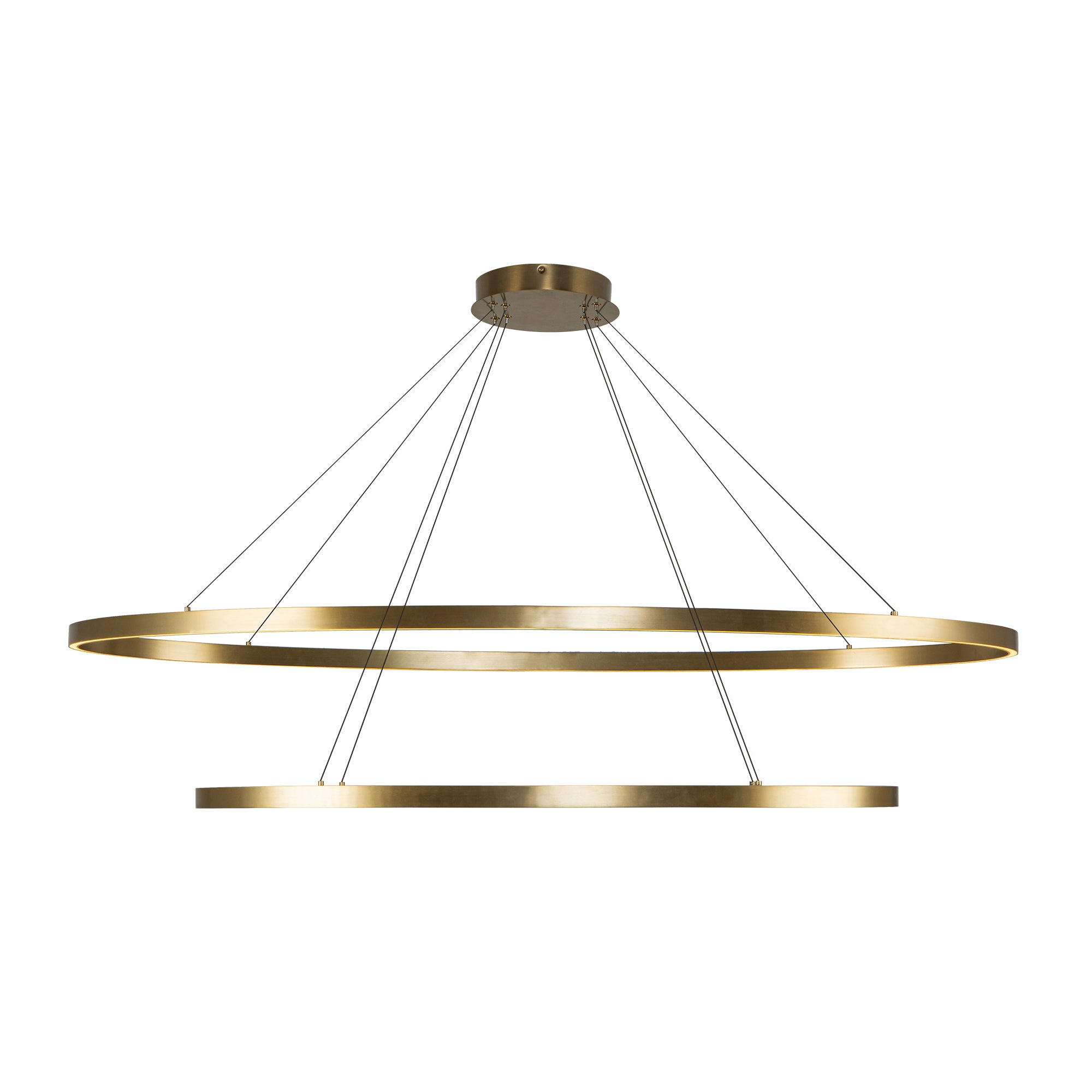 ovale-2-layer-aluminum-chandelier