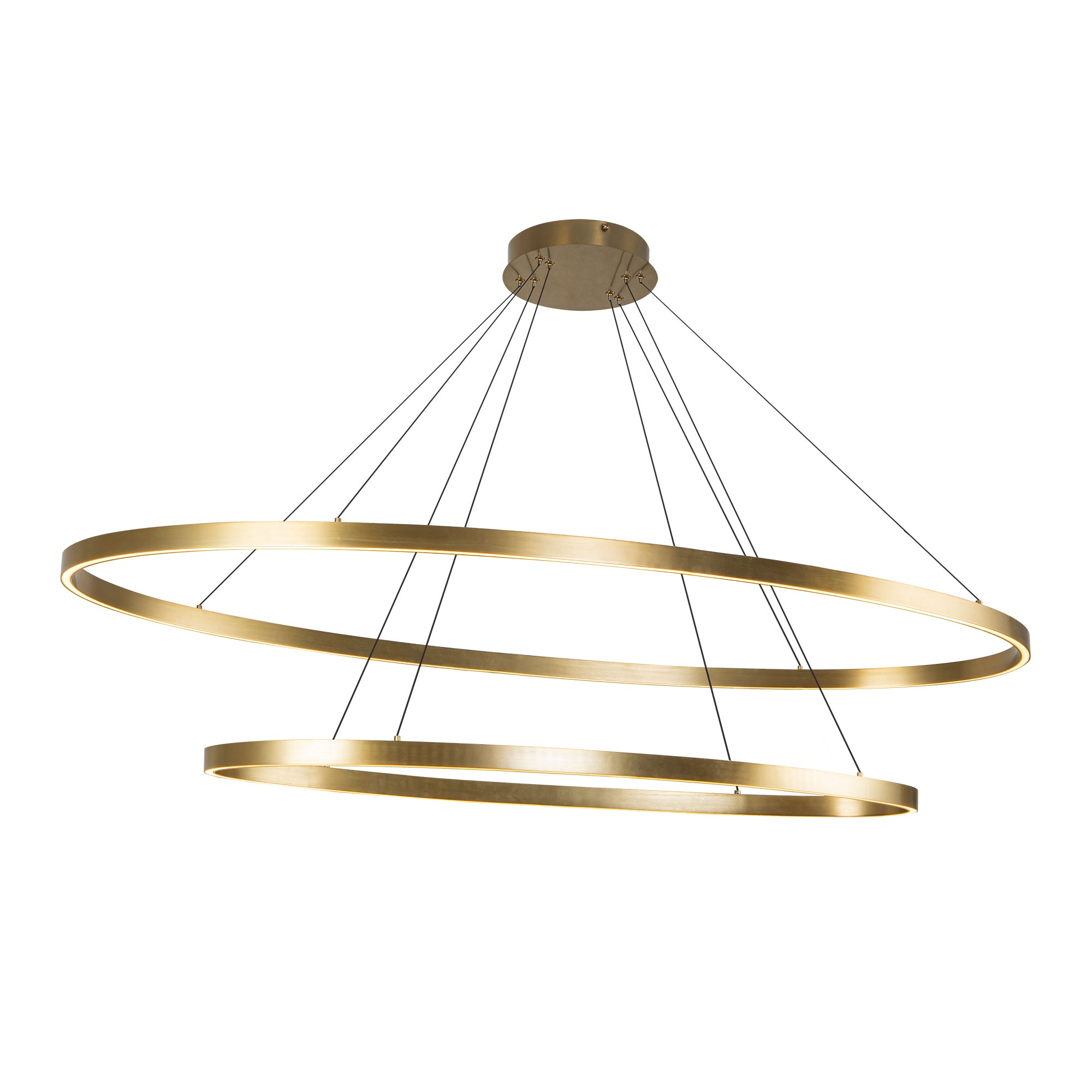 Ovale 2 Layer Aluminum Chandelier