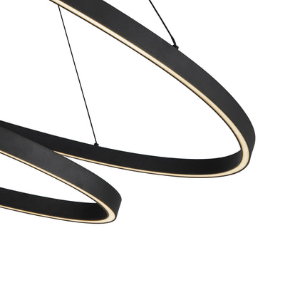 Ovale 2 Layer Aluminum Chandelier