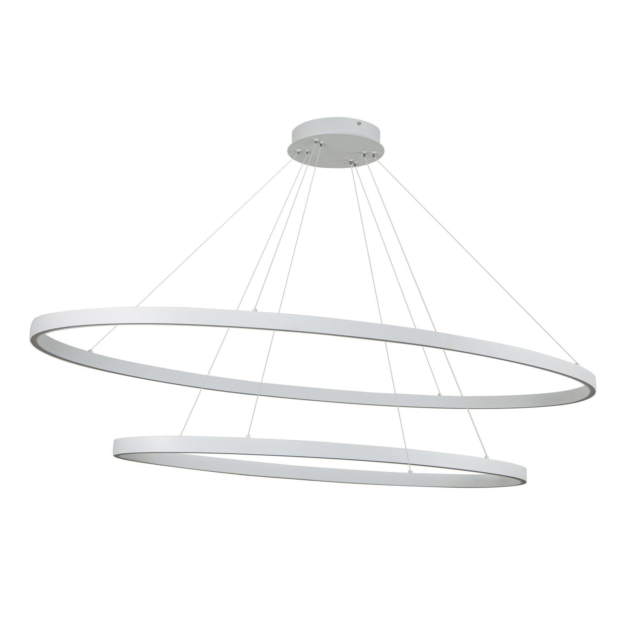 Ovale 2 Layer Aluminum Chandelier