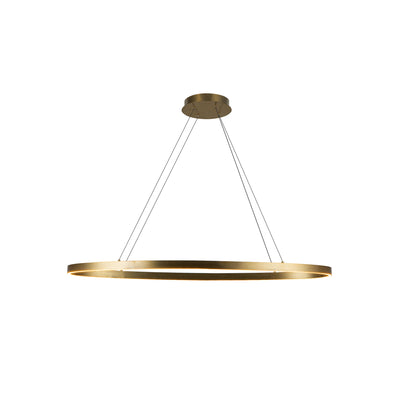 Ovale 40-in Aluminum Linear Pendant