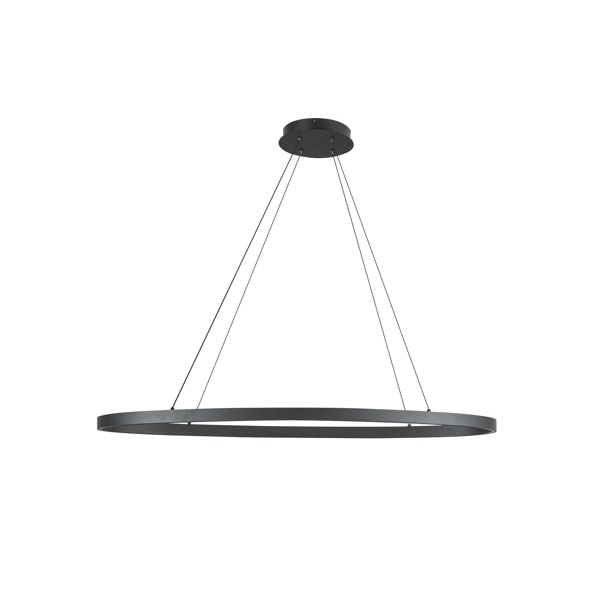 Ovale 40-in Aluminum Linear Pendant
