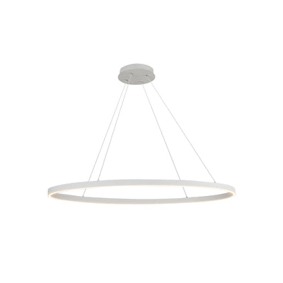 Ovale 40-in Aluminum Linear Pendant