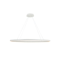 Ovale 40-in Aluminum Linear Pendant