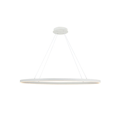 Ovale 40-in Aluminum Linear Pendant