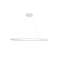 Ovale 40-in Aluminum Linear Pendant