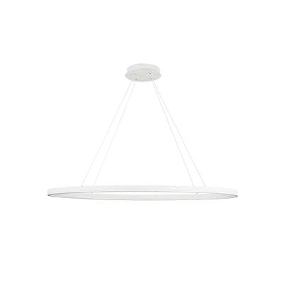 Ovale 40-in Aluminum Linear Pendant