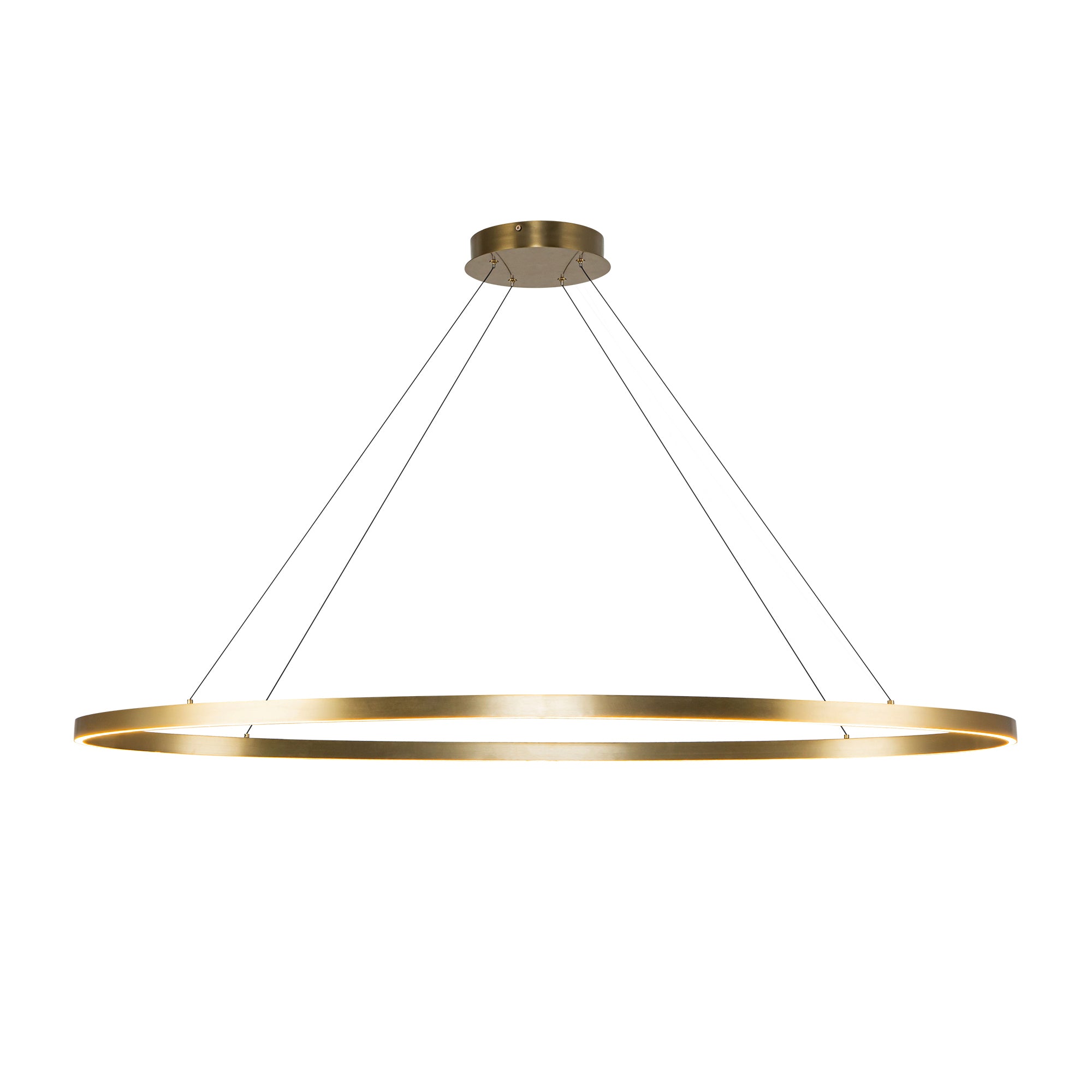 Ovale 53-in Aluminum Linear Pendant