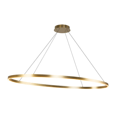 Ovale 53-in Aluminum Linear Pendant