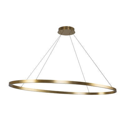 Ovale 53-in Aluminum Linear Pendant
