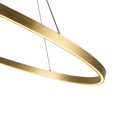 Ovale 53-in Aluminum Linear Pendant