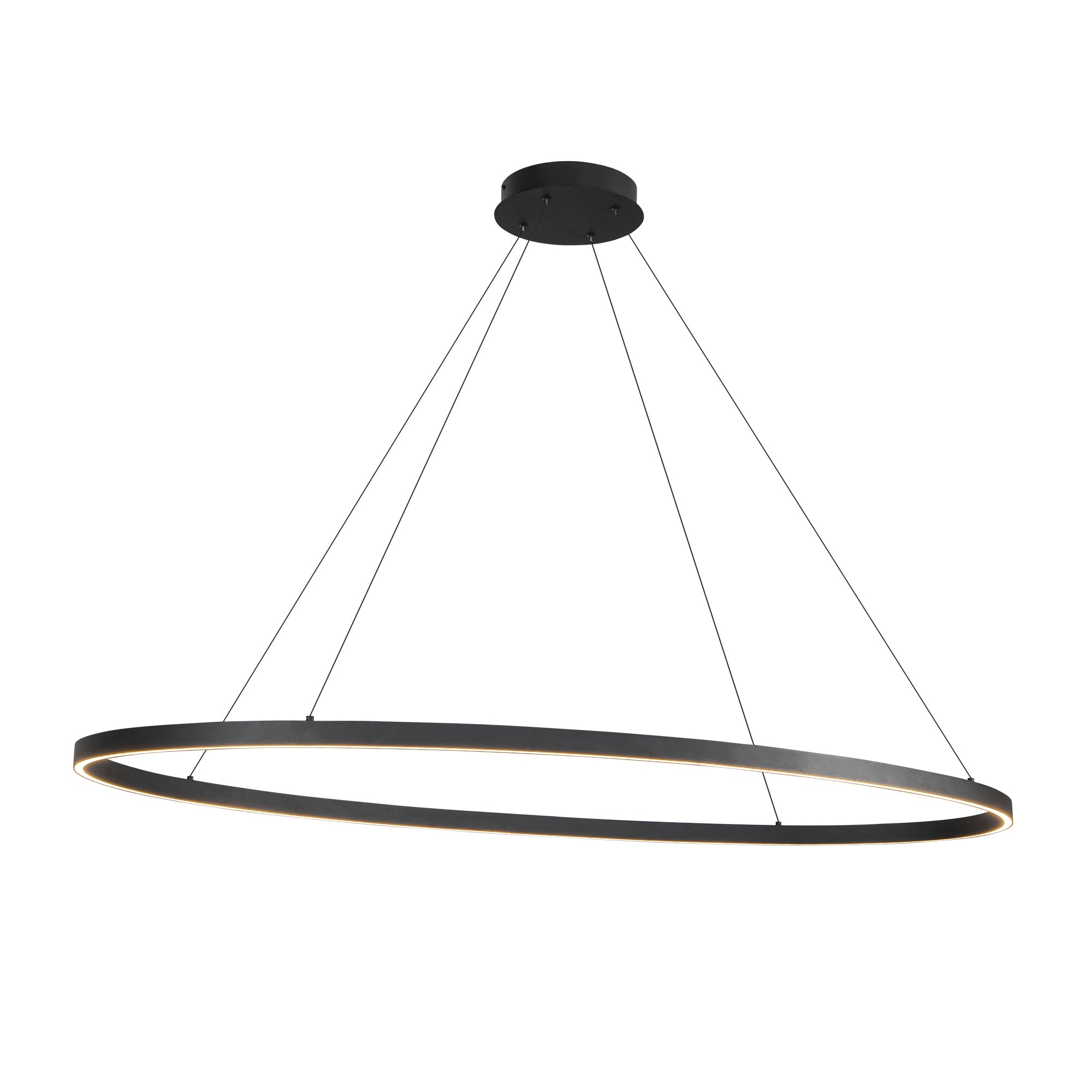 Ovale 53-in Aluminum Linear Pendant