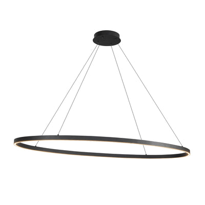 Ovale 53-in Aluminum Linear Pendant