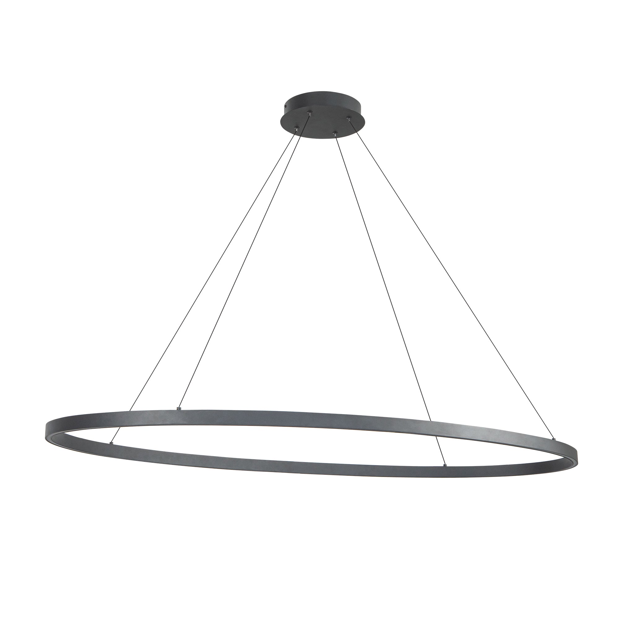 Ovale 53-in Aluminum Linear Pendant