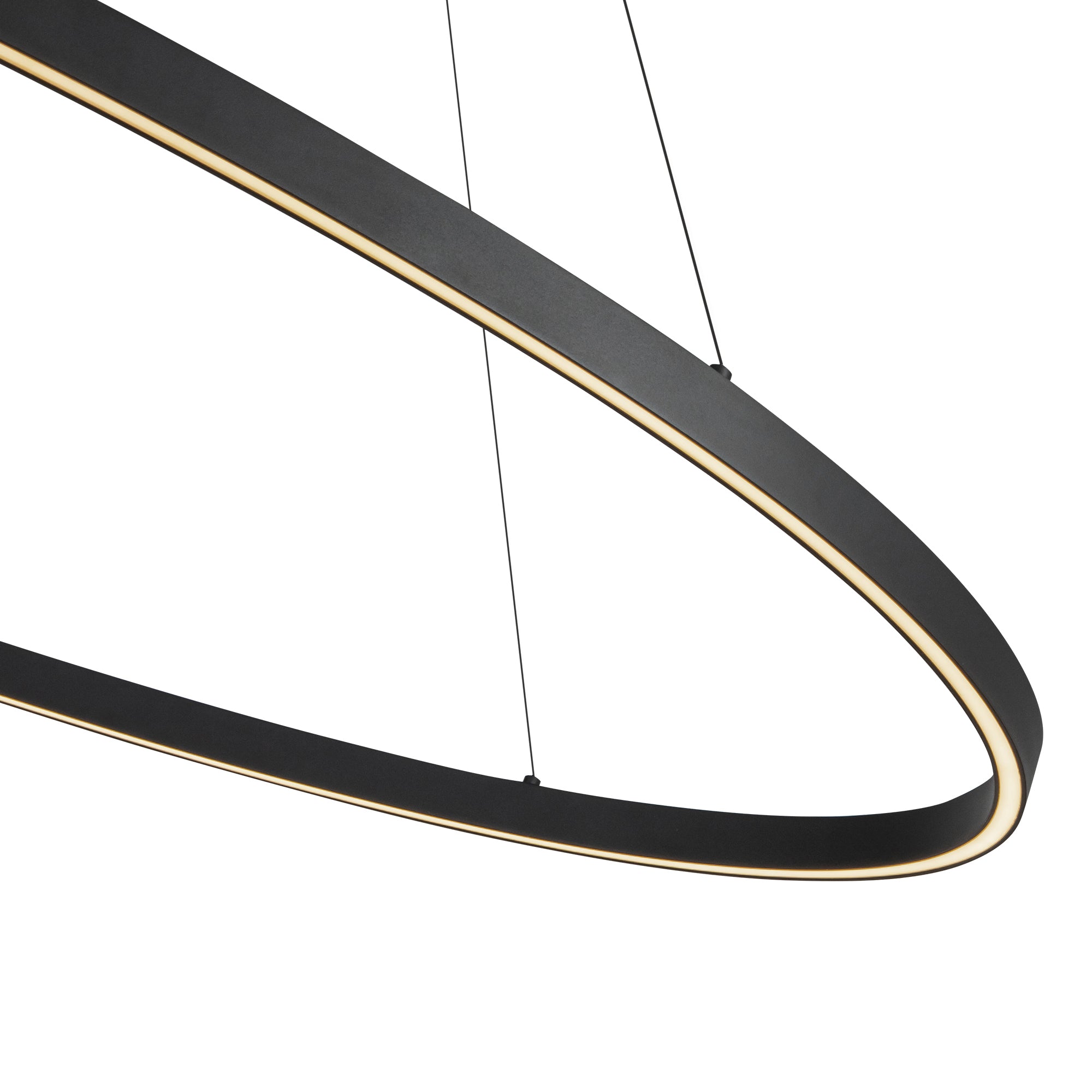 Ovale 53-in Aluminum Linear Pendant