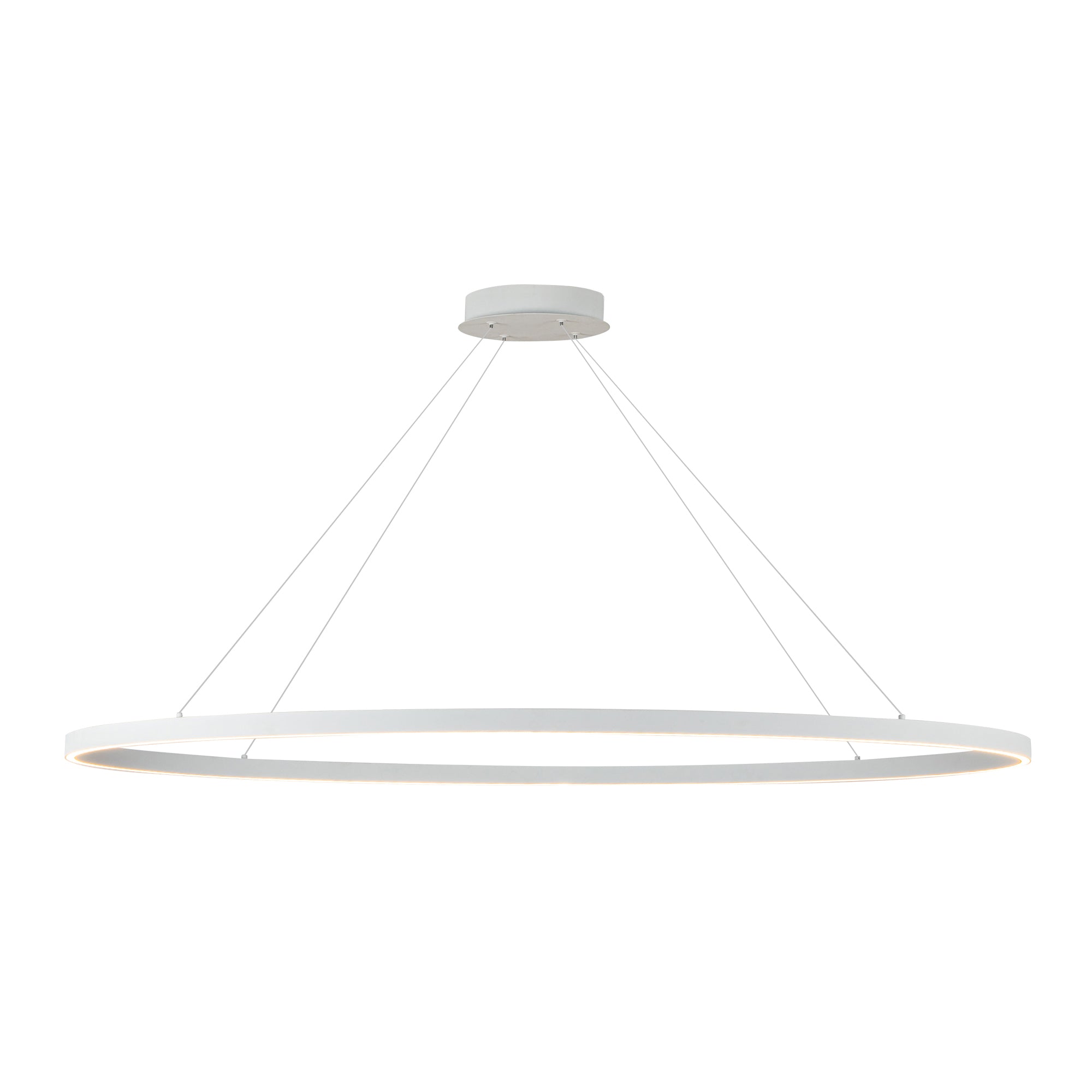 Ovale 53-in Aluminum Linear Pendant