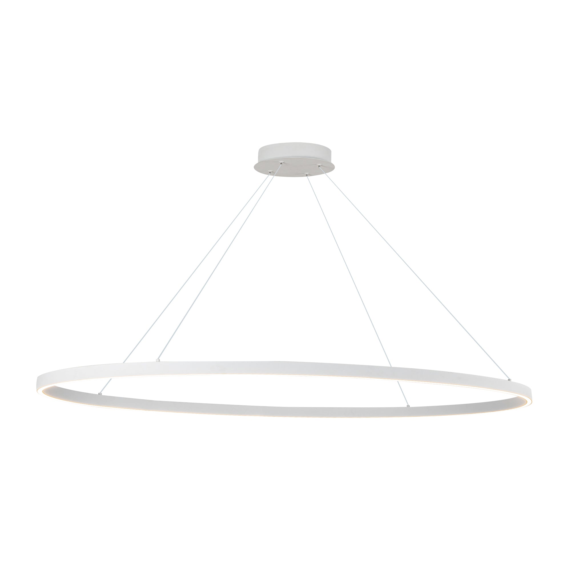 Ovale 53-in Aluminum Linear Pendant