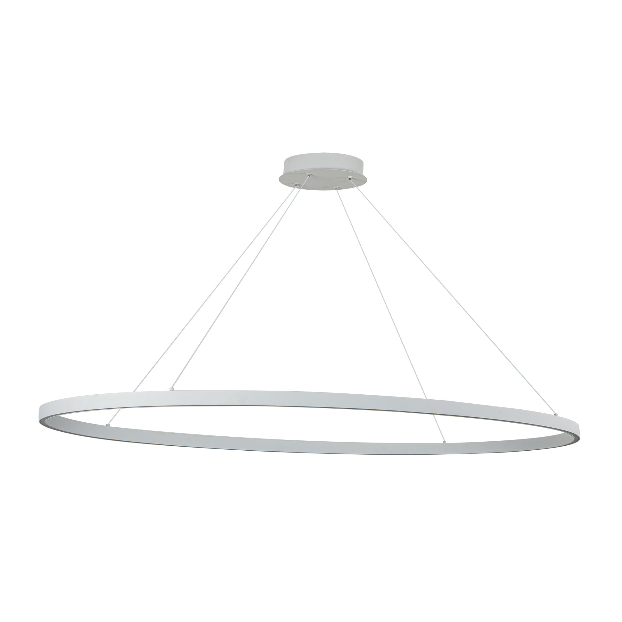 Ovale 53-in Aluminum Linear Pendant