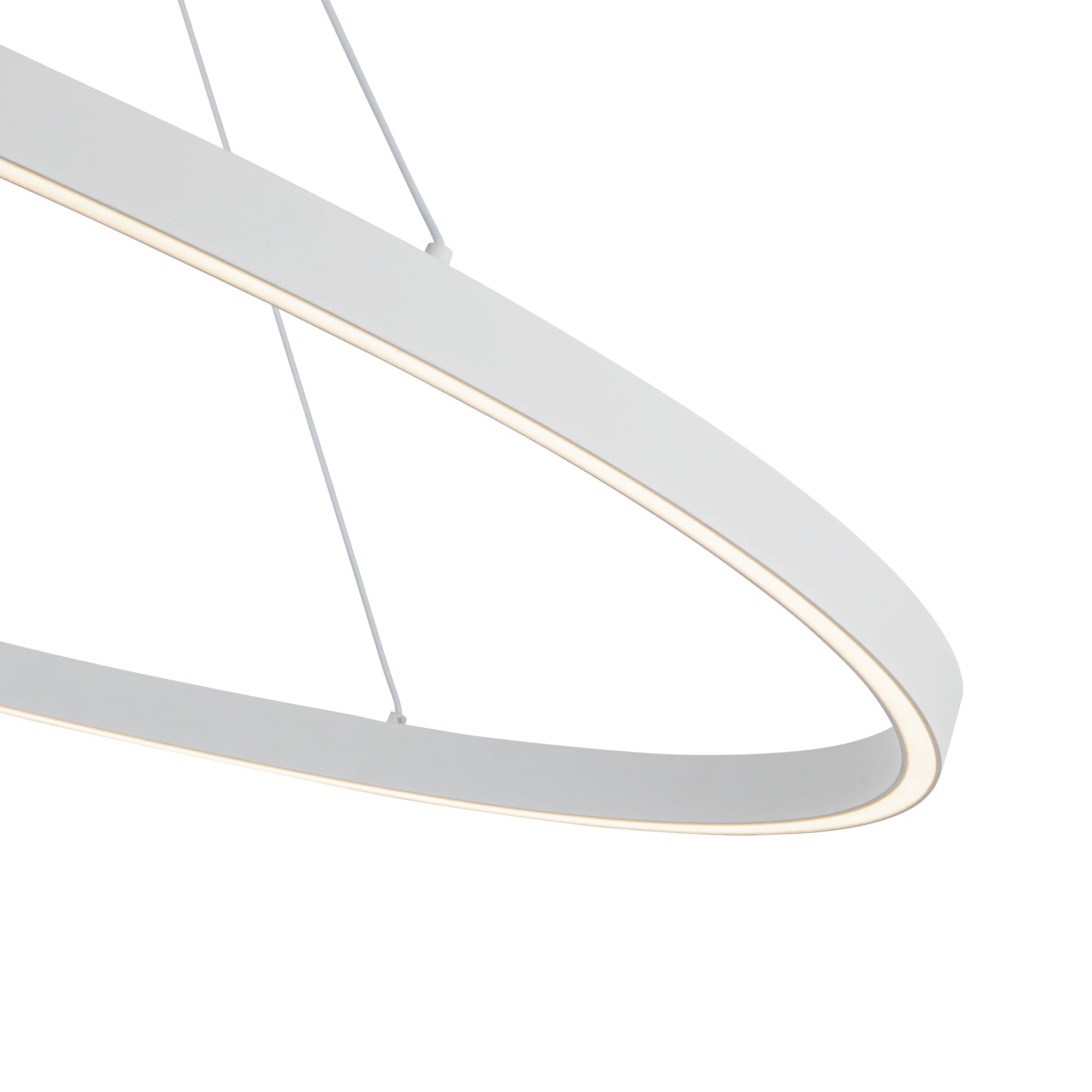 Ovale 53-in Aluminum Linear Pendant