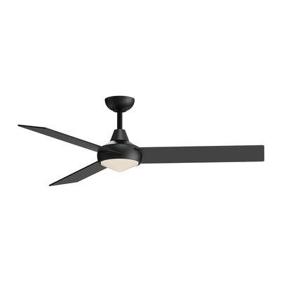 Owens 56-in Matte Black Reversible DC LED Ceiling Fan