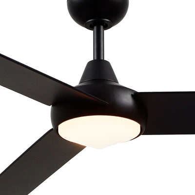 Owens 56-in Matte Black Reversible DC LED Ceiling Fan