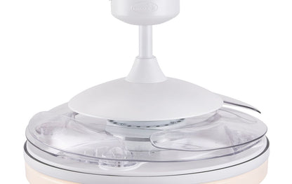 EVO2 48 Inch 3 Light White Fan with Retractable Blades