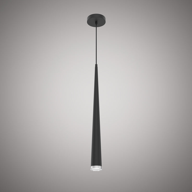 1 Lights Vega Single pendant Matte Black  Dimmable 25W