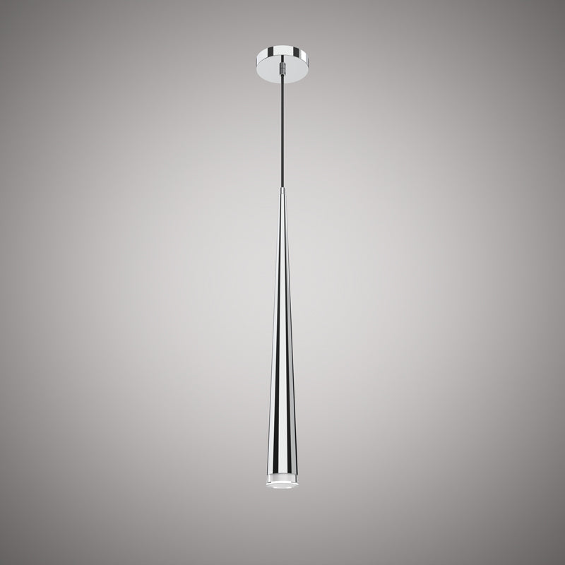 1 Lights Vega Single pendant Chrome  Dimmable 25W