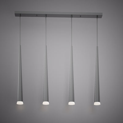 Vega 4-Light Chrome Chandelier Dimmable 100W