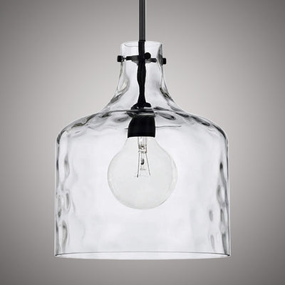 Hazel 1-Light 16-in Matte Black Pendant Dimmable 60W